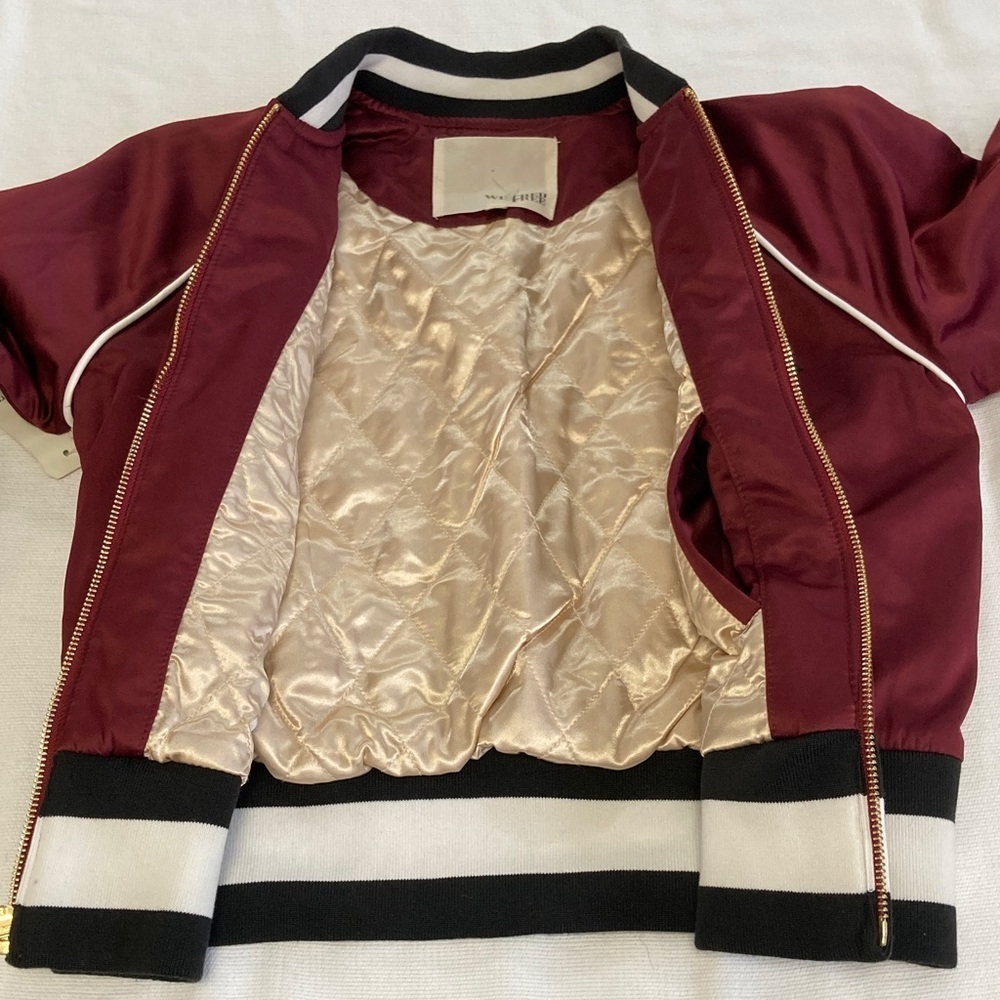Wilfred Free Toulin Embroidered cropped Bomber Jacket NWT - Picture 7 of 10